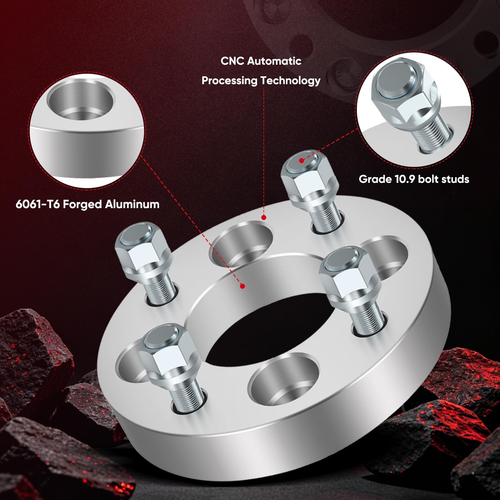 Amazon.com: 4Pcs GDSMOTU 4x100 to 4x108 Wheel Spacers 1 inch 67.1